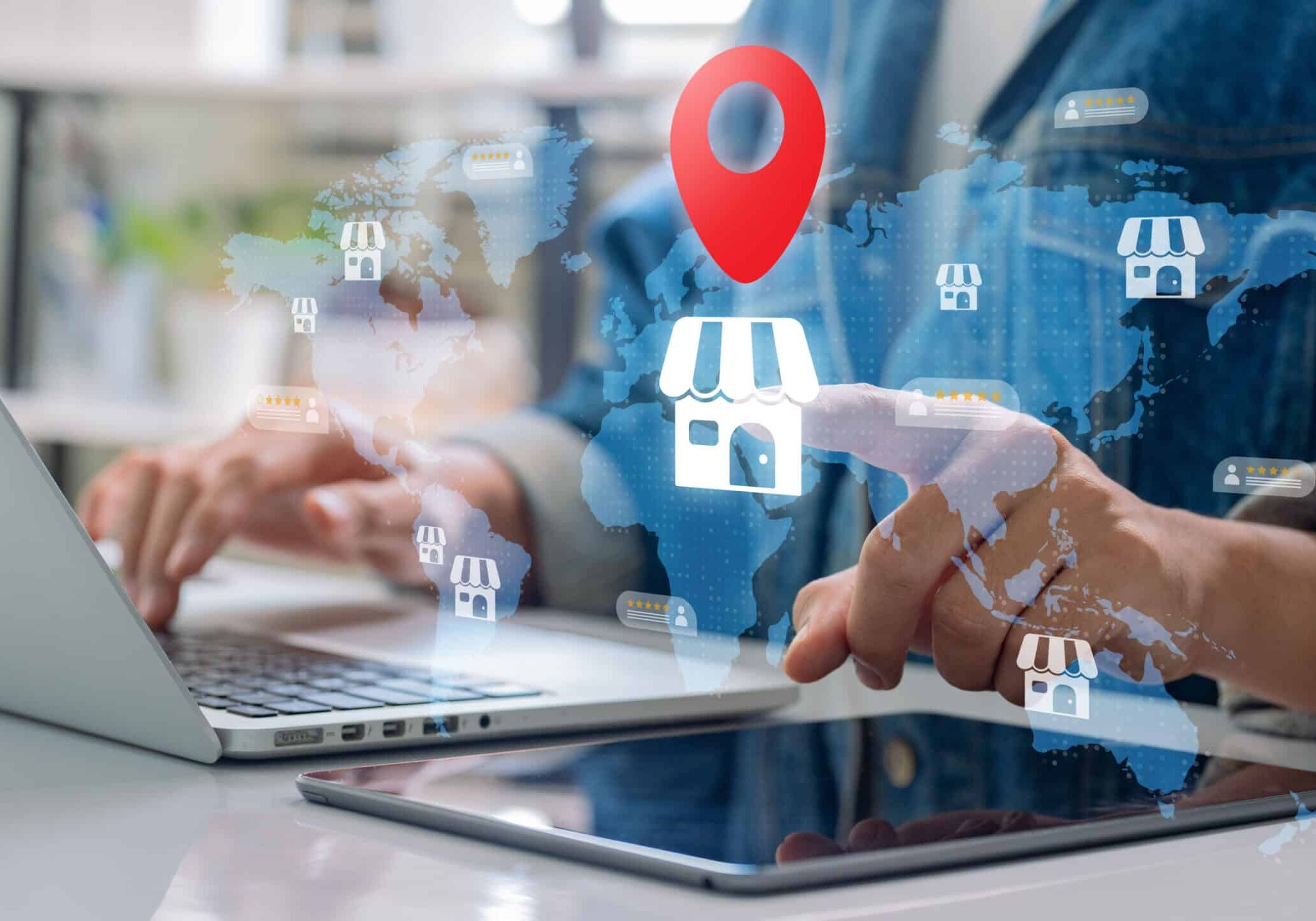 Online reviews and global business presence. Customer feedback and star ratings enhance local SEO and worldwide e-commerce visibility, ensuring consumer satisfaction in diverse markets.